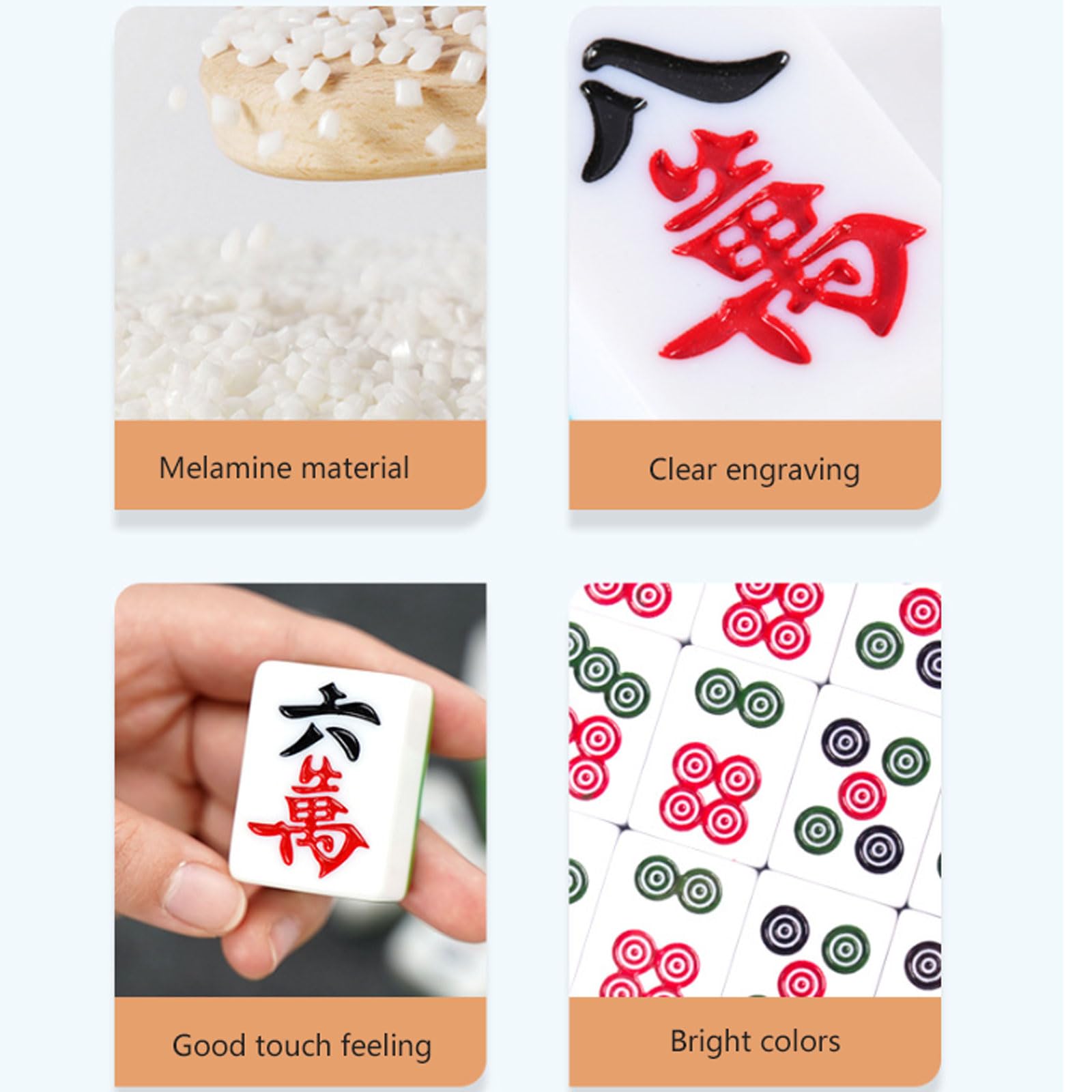 Amazon.co.jp: 中国麻雀ゲーム、クラシックボードゲーム、ミニ中国麻雀